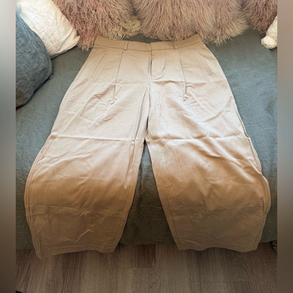 Everlane Wide Leg Pants Trousers 16 Women Draper Pleated Buttersmooth High Waist